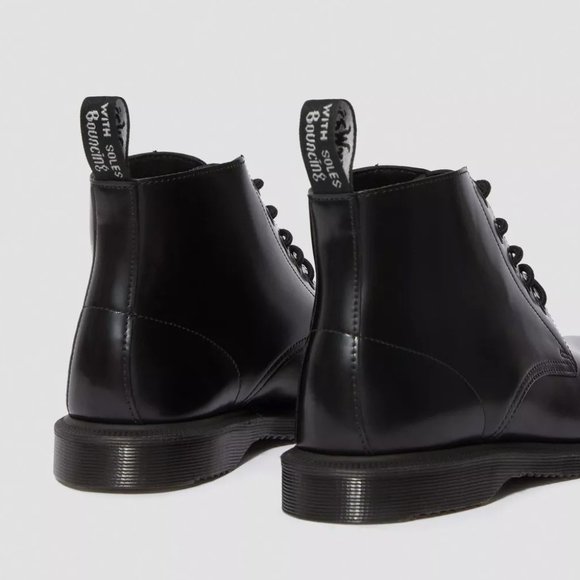 Dr. Marten's Emmeline Smooth Leather Lace Up Ankle Boots Womens US 9 BLACK Shoes - Picture 4 of 16
